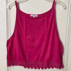Pink crop top